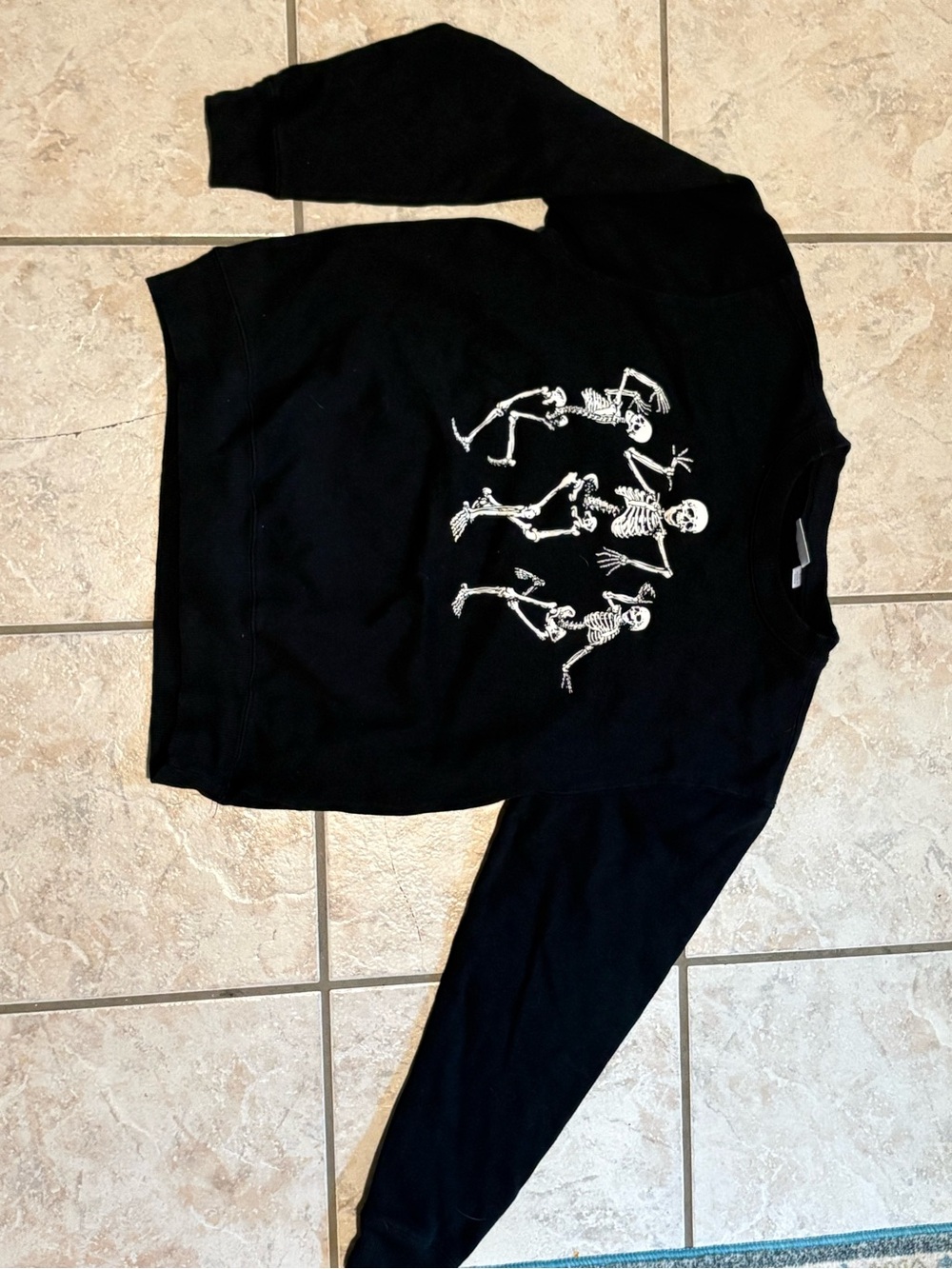 Black Dancing Skeletons Sweatshirt